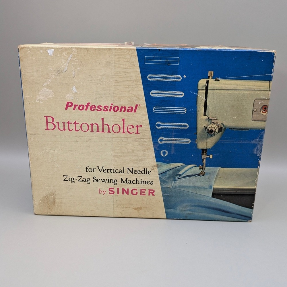 Vintage Singer Professional Buttonholer Vertical Needle Zig Zag Part No 86721‎